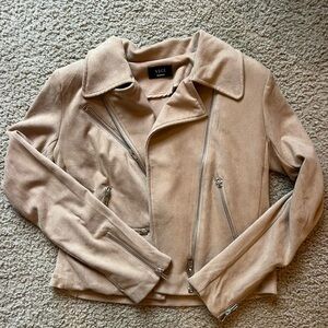 Vici Women's Beige Leather Jacket